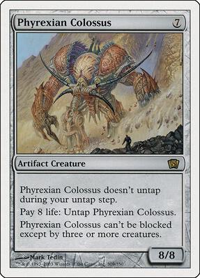 Phyrexian Colossus card from 8th Edition