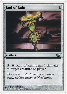 Rod of Ruin card from 8th Edition