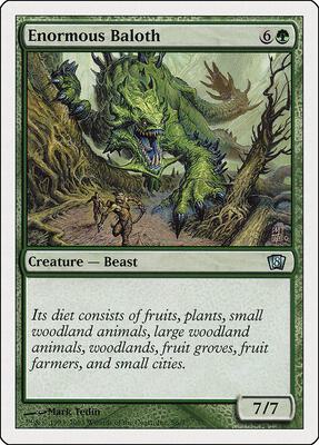 Enormous Baloth card from 8th Edition