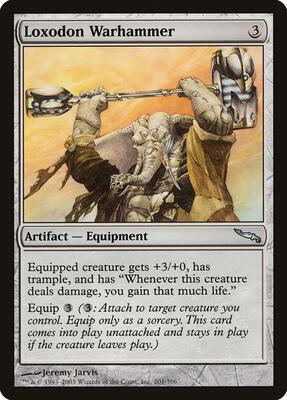 Loxodon Warhammer card from Mirrodin