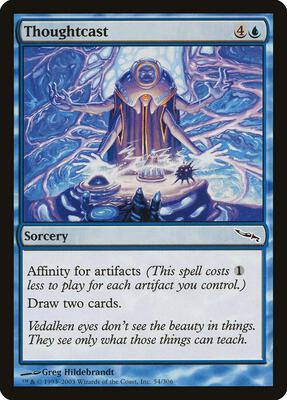 Thoughtcast card from Mirrodin