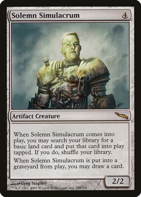 Solemn Simulacrum card from Mirrodin