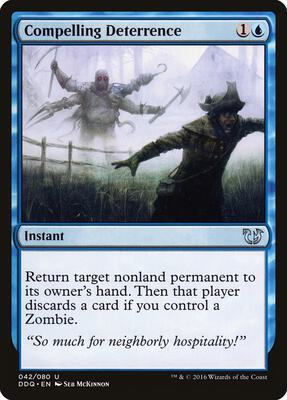 Compelling Deterrence card from Duel Decks: Blessed vs. Cursed
