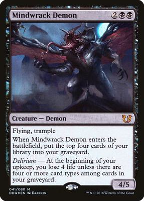 Mindwrack Demon card from Duel Decks: Blessed vs. Cursed