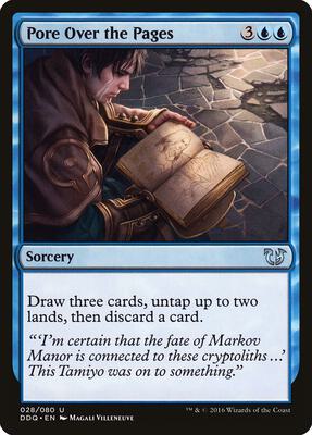 Pore Over the Pages card from Duel Decks: Blessed vs. Cursed