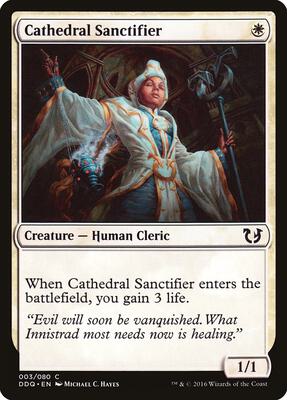 Cathedral Sanctifier card from Duel Decks: Blessed vs. Cursed