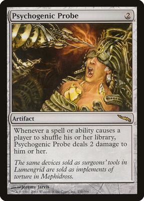 Psychogenic Probe card from Mirrodin