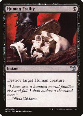 Human Frailty card from Duel Decks: Blessed vs. Cursed