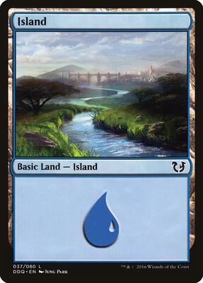 Island (037) card from Duel Decks: Blessed vs. Cursed
