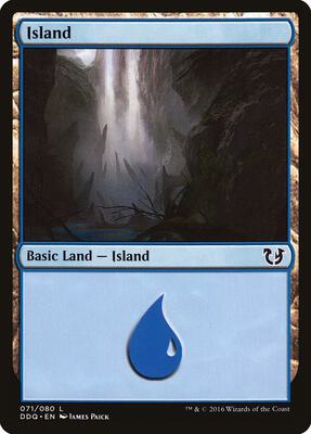 Island (071) card from Duel Decks: Blessed vs. Cursed