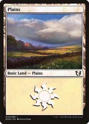 Plains (040) card from Duel Decks: Blessed vs. Cursed