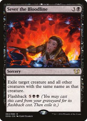 Sever the Bloodline card from Duel Decks: Blessed vs. Cursed