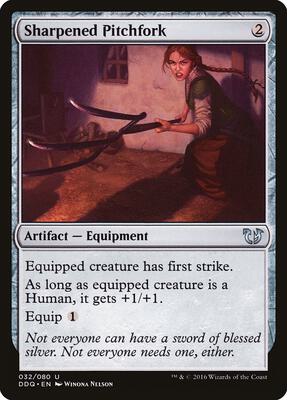 Sharpened Pitchfork card from Duel Decks: Blessed vs. Cursed