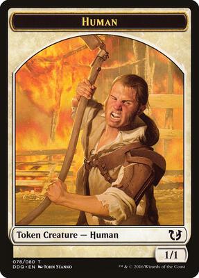 Human Token card from Duel Decks: Blessed vs. Cursed