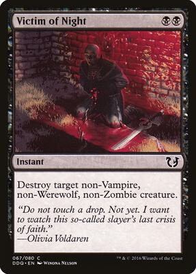 Victim of Night card from Duel Decks: Blessed vs. Cursed