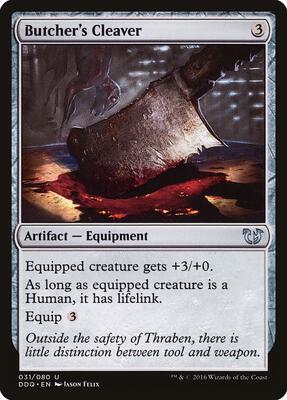 Butcher's Cleaver card from Duel Decks: Blessed vs. Cursed