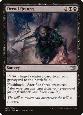 Dread Return card from Duel Decks: Blessed vs. Cursed
