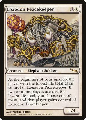 Loxodon Peacekeeper card from Mirrodin