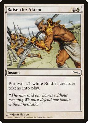 Raise the Alarm card from Mirrodin