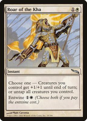 Roar of the Kha card from Mirrodin