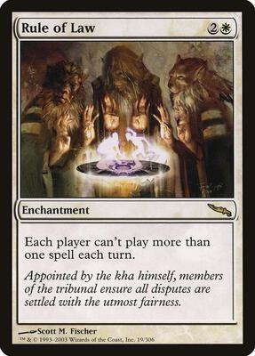 Rule of Law card from Mirrodin