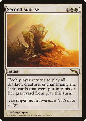 Second Sunrise card from Mirrodin