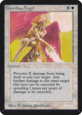 Guardian Angel card from Alpha Edition