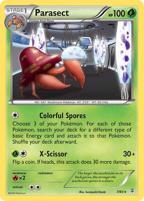 Parasect card from Generations