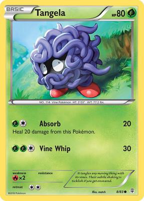 Tangela card from Generations