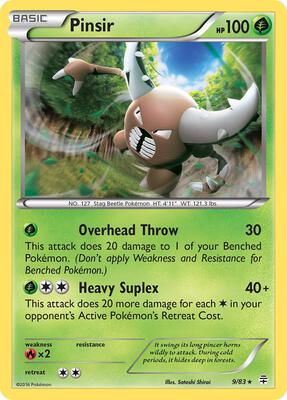 Pinsir card from Generations