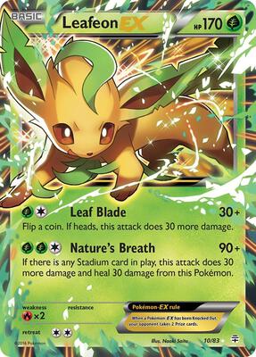 Leafeon EX card from Generations