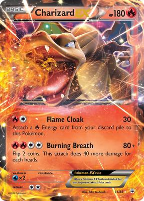 Charizard EX card from Generations
