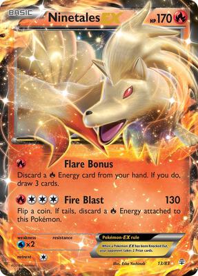 Ninetales EX card from Generations