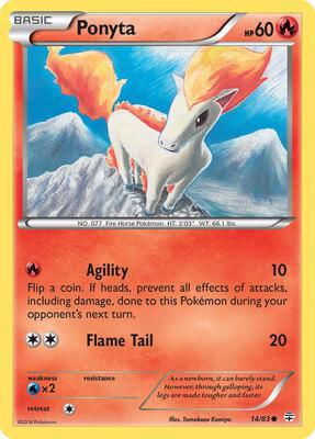 Ponyta card from Generations