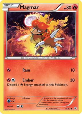 Magmar card from Generations