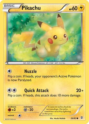Pikachu card from Generations