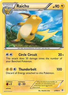 Raichu card from Generations