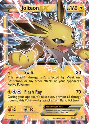 Jolteon EX card from Generations