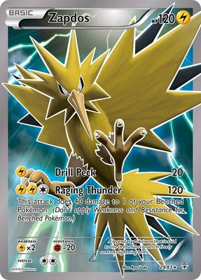 Zapdos card from Generations