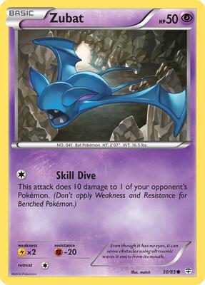Zubat card from Generations