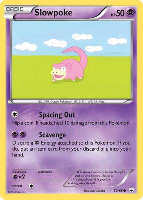 Slowpoke card from Generations
