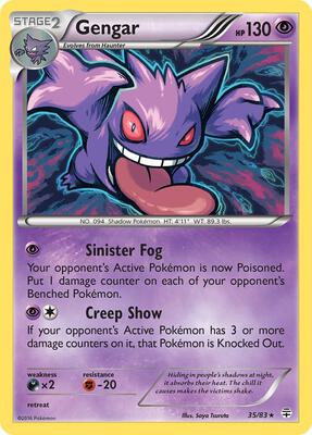 Gengar card from Generations