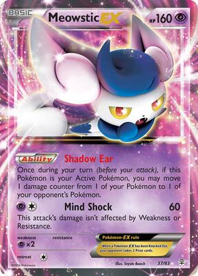 Meowstic EX card from Generations