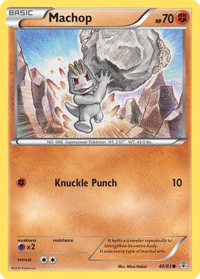 Machop card from Generations