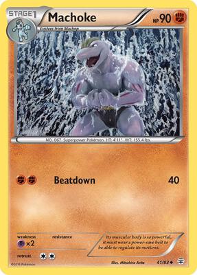 Machoke card from Generations