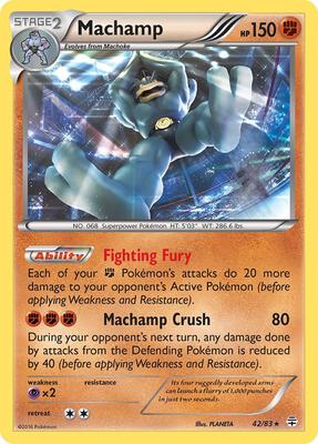 Machamp card from Generations