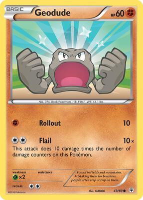 Geodude card from Generations