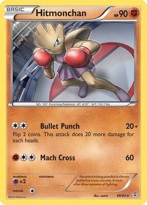 Hitmonchan card from Generations