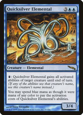 Quicksilver Elemental card from Mirrodin