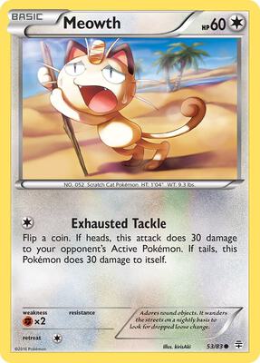 Meowth card from Generations